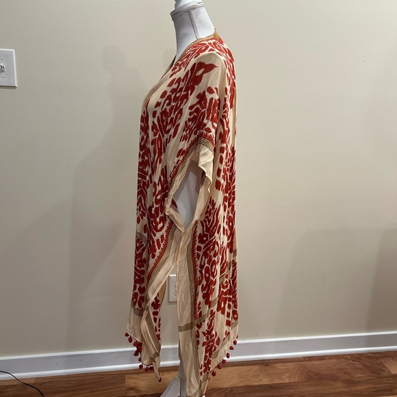 Vintage Rust and Cream Kimono - Picture 5 of 6